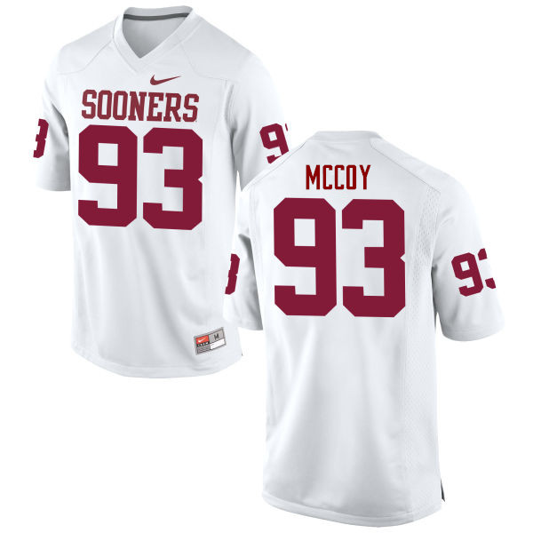 Men Oklahoma Sooners #93 Gerald McCoy College Football Jerseys Game-White - Click Image to Close